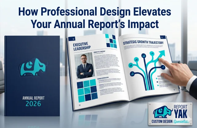 A well-designed annual report cover that communicates professionalism and engages stakeholders | Report Yak Blog
