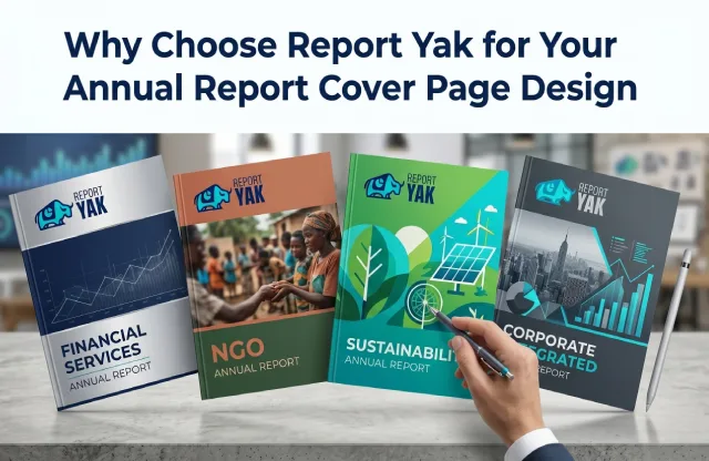 Report Yak's expert team delivering high-quality, on-brand annual report cover designs for businesses | Report Yak Blog